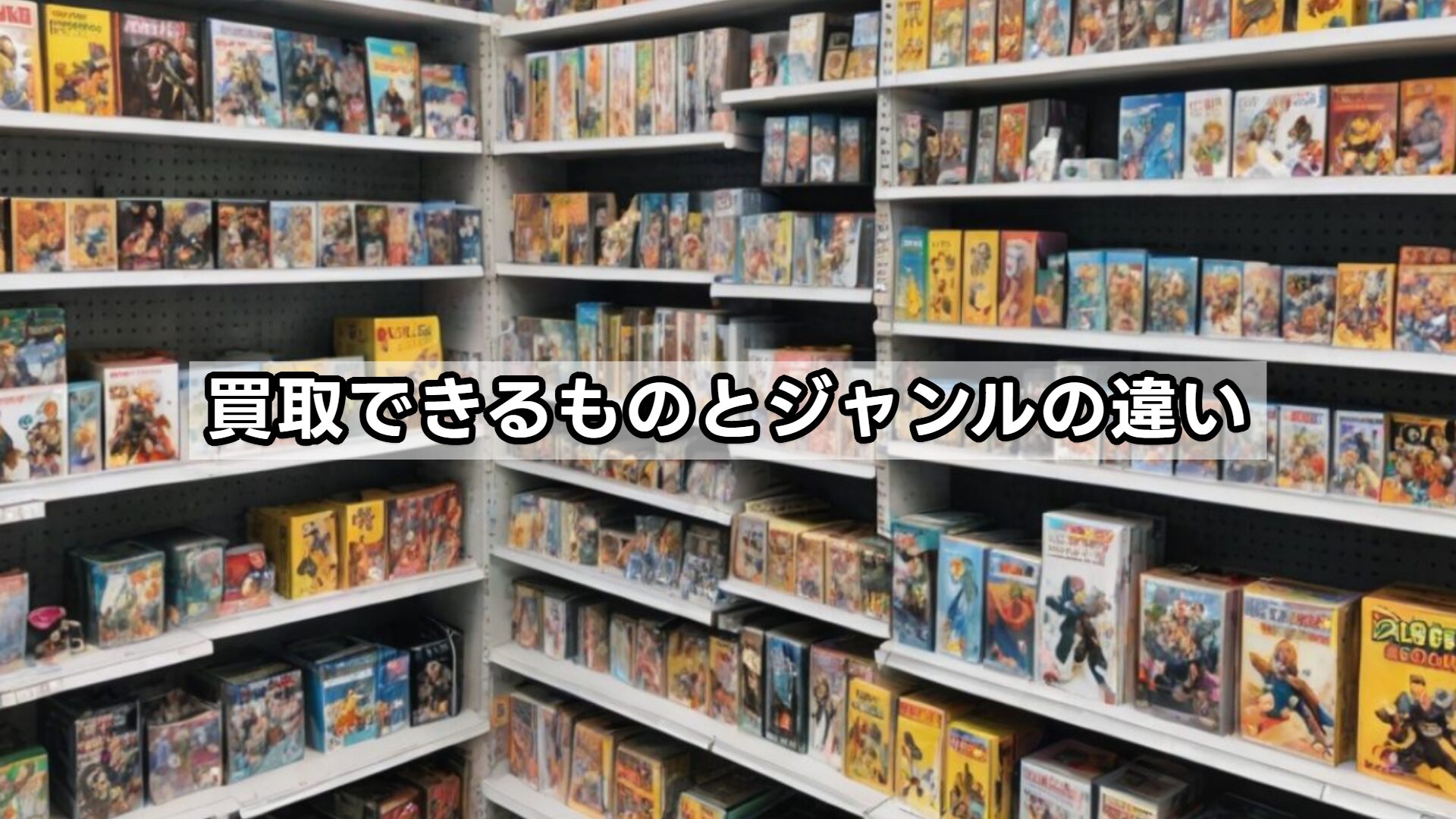 買取できるものとジャンルの違い