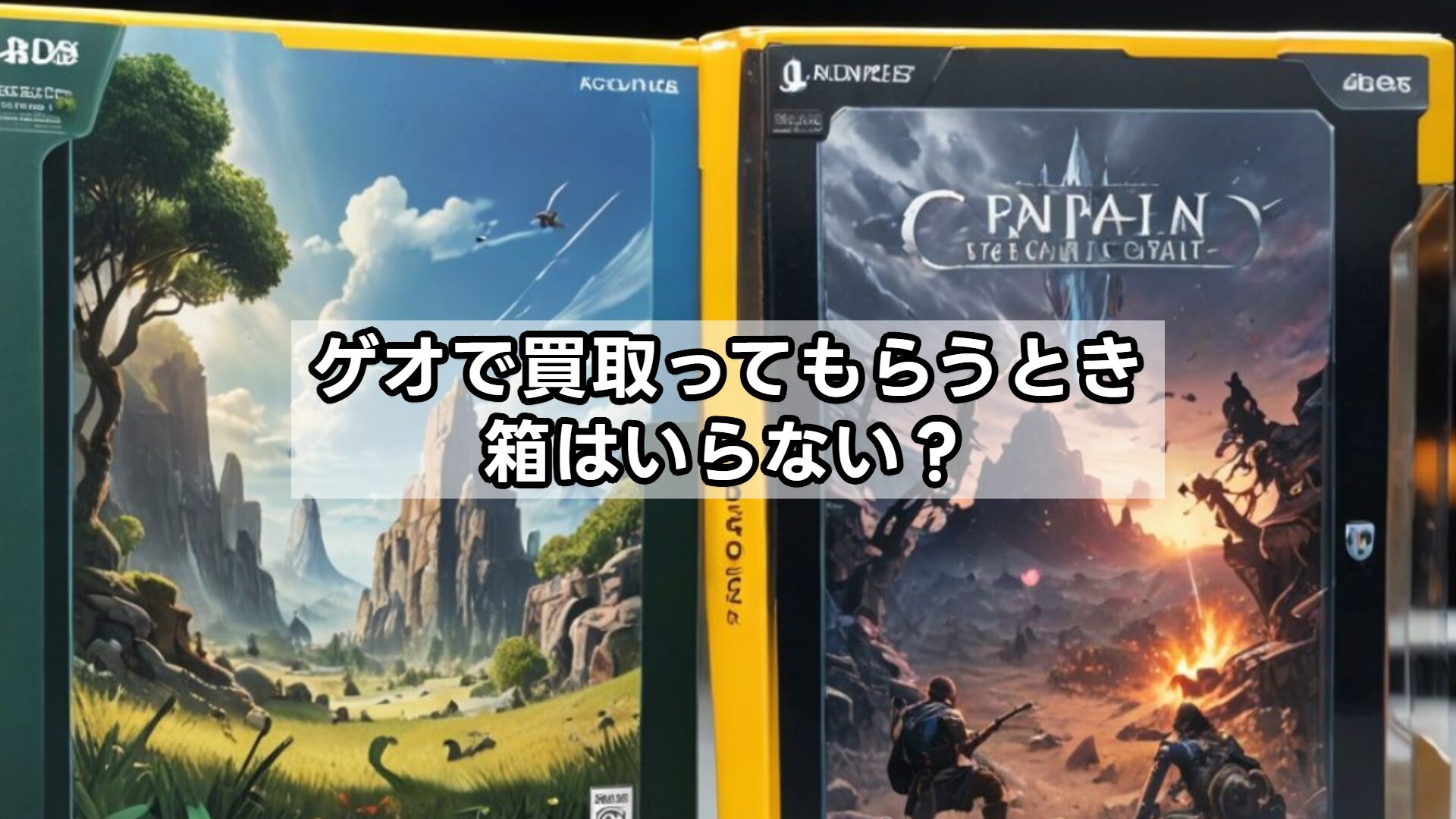 ゲオで買取ってもらうとき、箱はいらない？