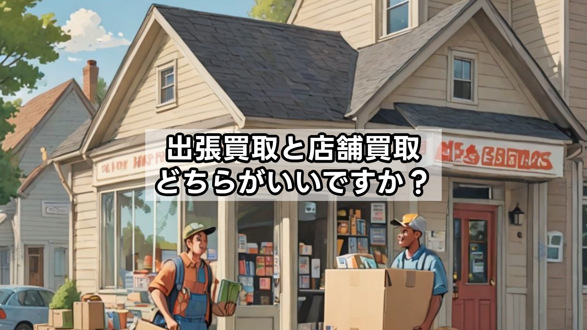 出張買取と店舗買取、どちらがいいですか？