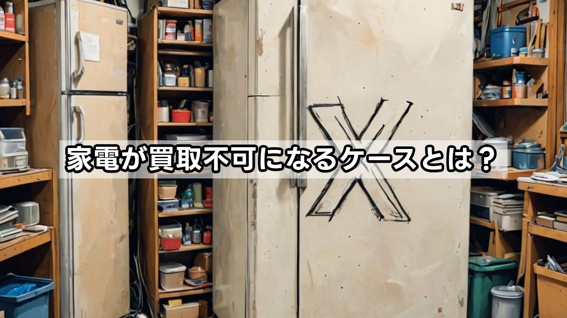 家電が買取不可になるケースとは？