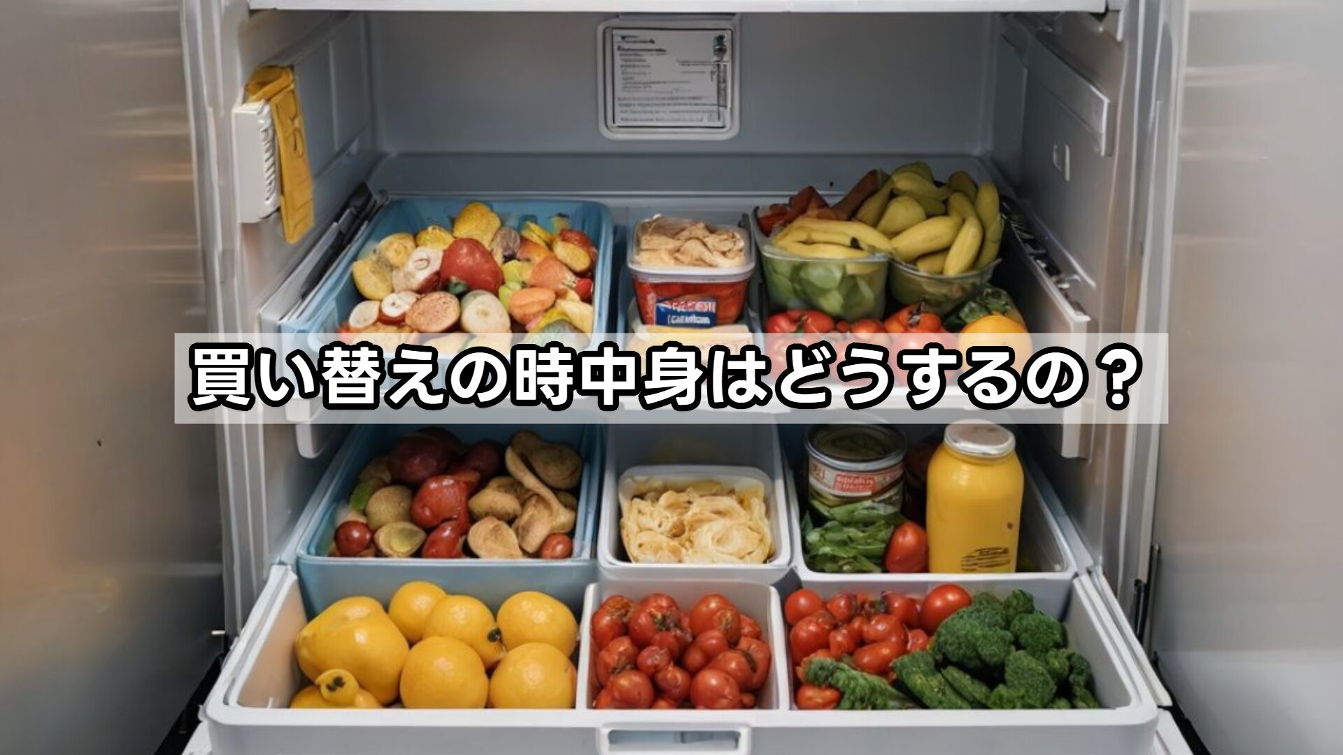 買い替えの時中身はどうするの？