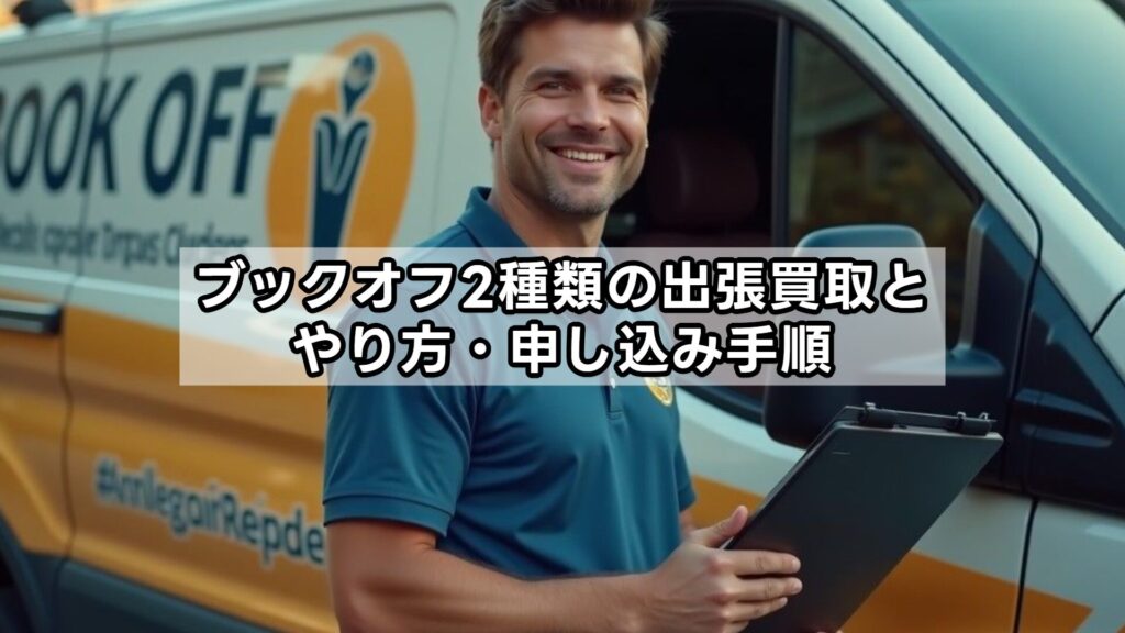 ブックオフ2種類の出張買取とやり方・申し込み手順