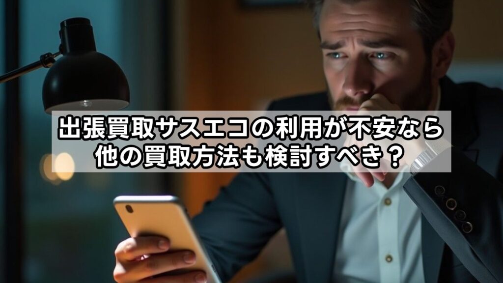 出張買取サスエコの利用が不安なら他の買取方法も検討すべき?