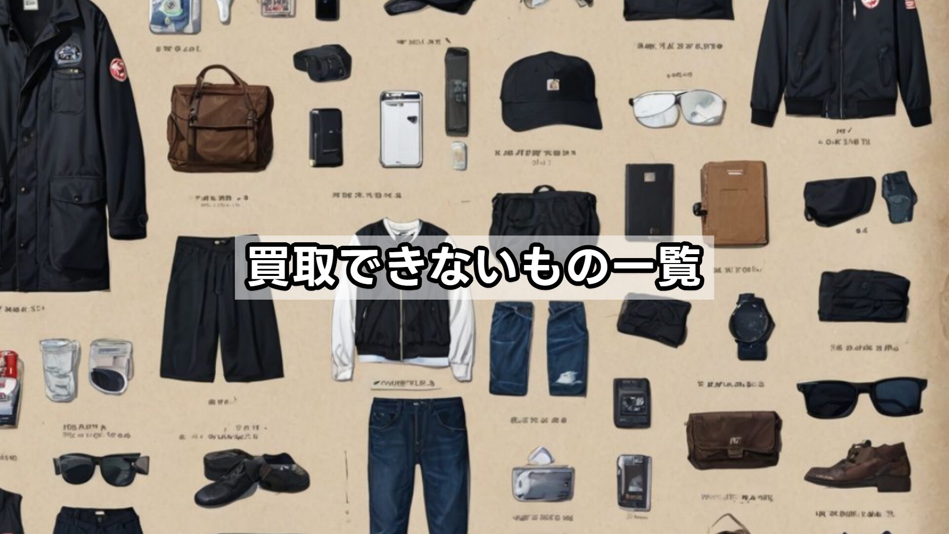買取できないもの一覧