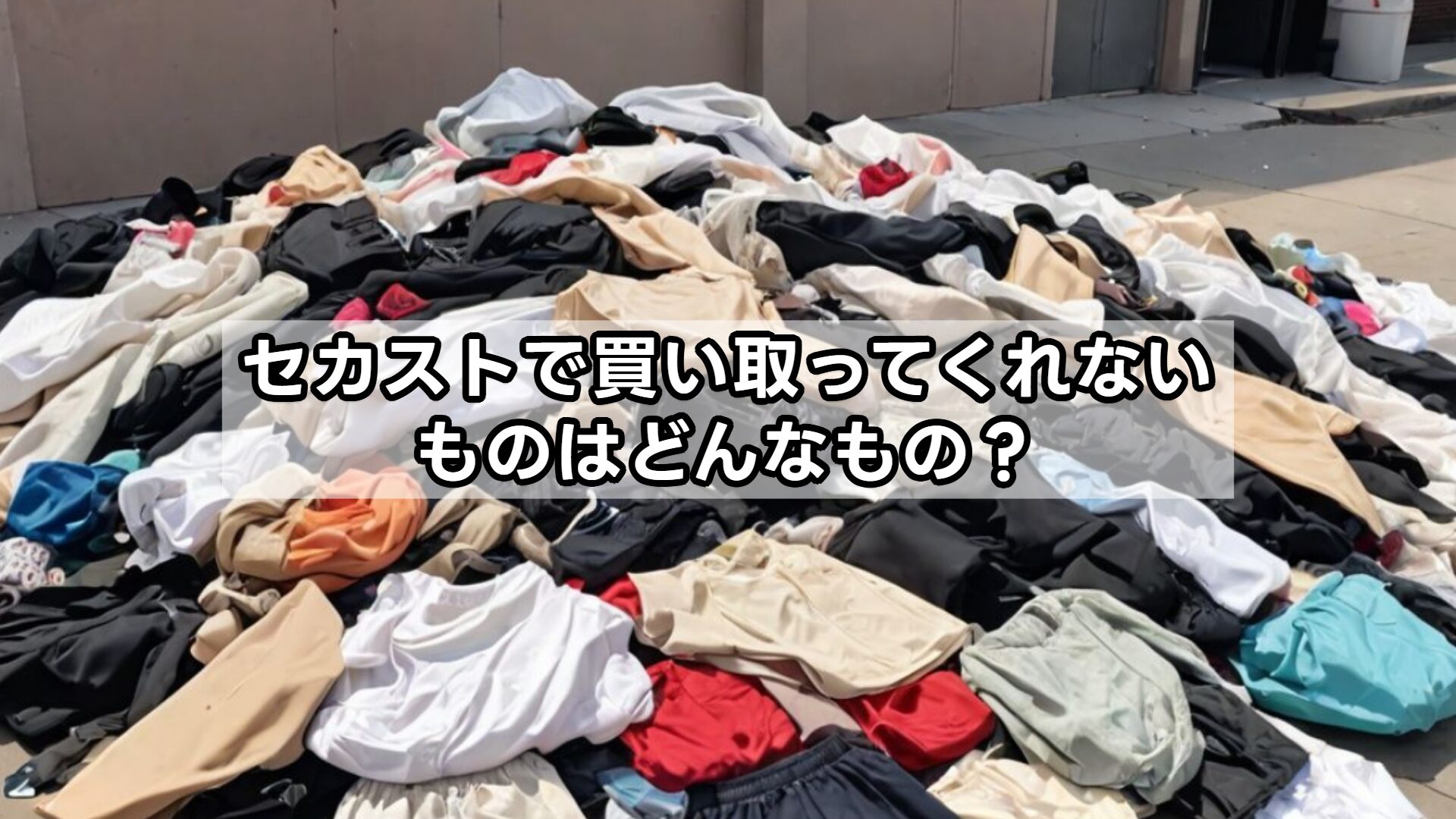 セカストで買い取ってくれないものはどんなもの?