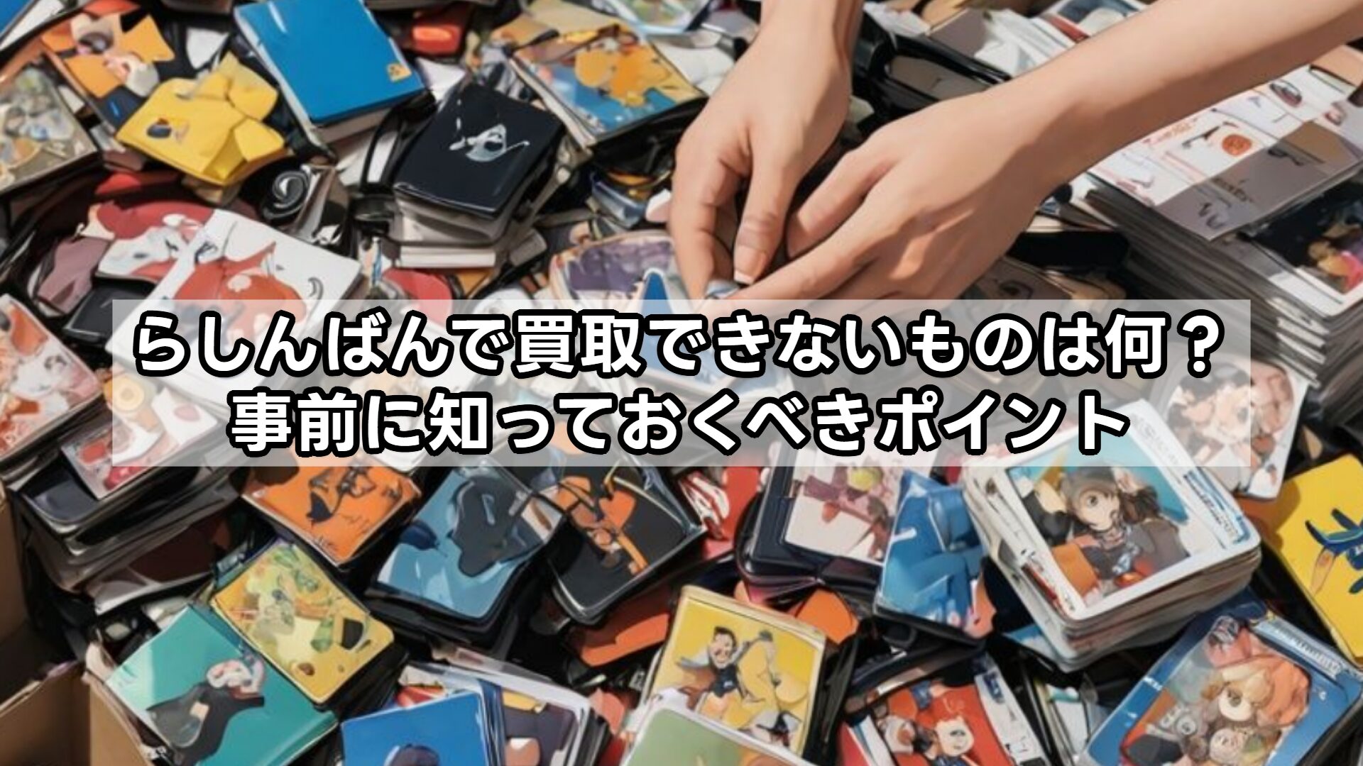 らしんばんで買取できないものは何?事前に知っておくべきポイント