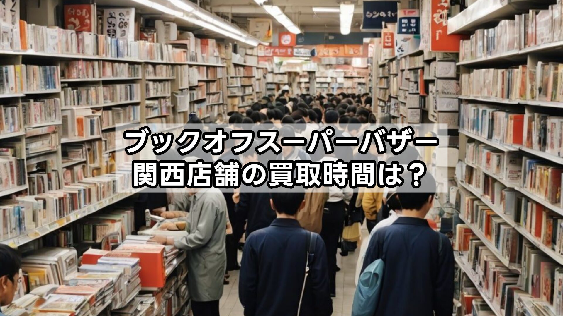 ブックオフスーパーバザー関西店舗の買取時間は？