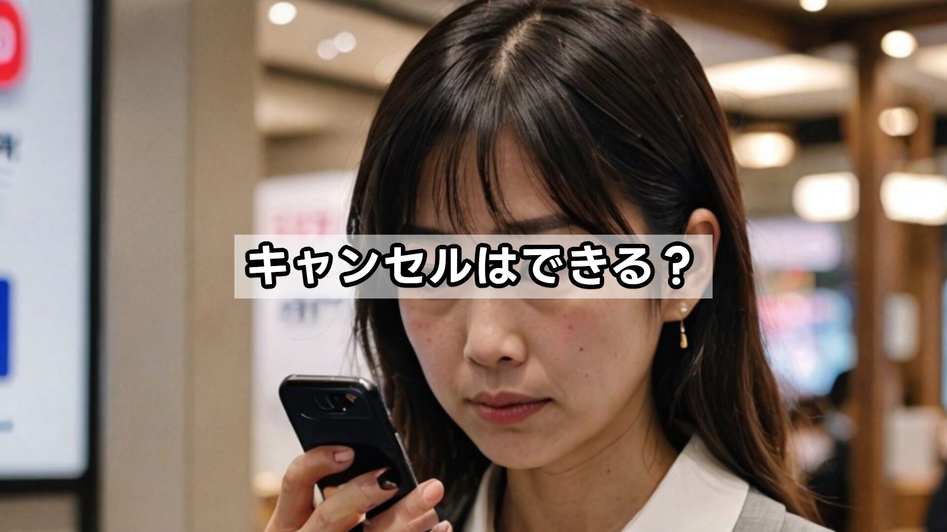 キャンセルはできる?