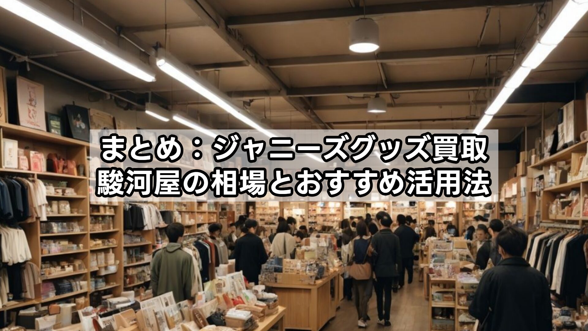まとめ：ジャニーズグッズ買取駿河屋の相場とおすすめ活用法