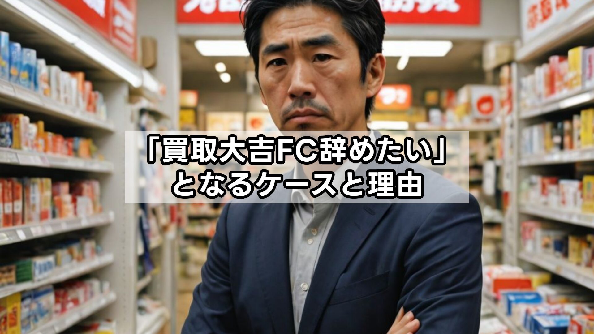 「買取大吉FC辞めたい」となるケースと理由
