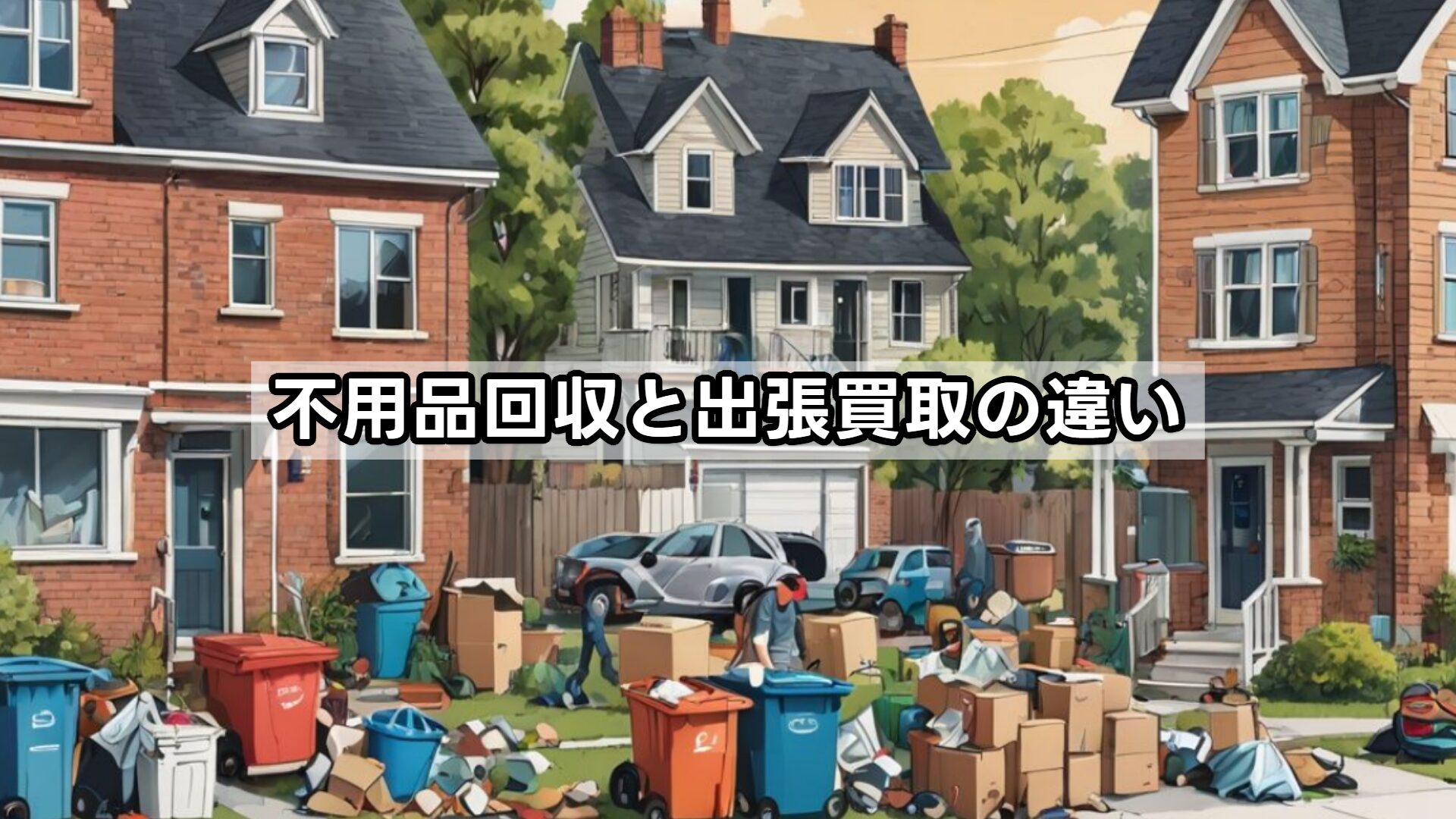 不用品回収と出張買取の違い
