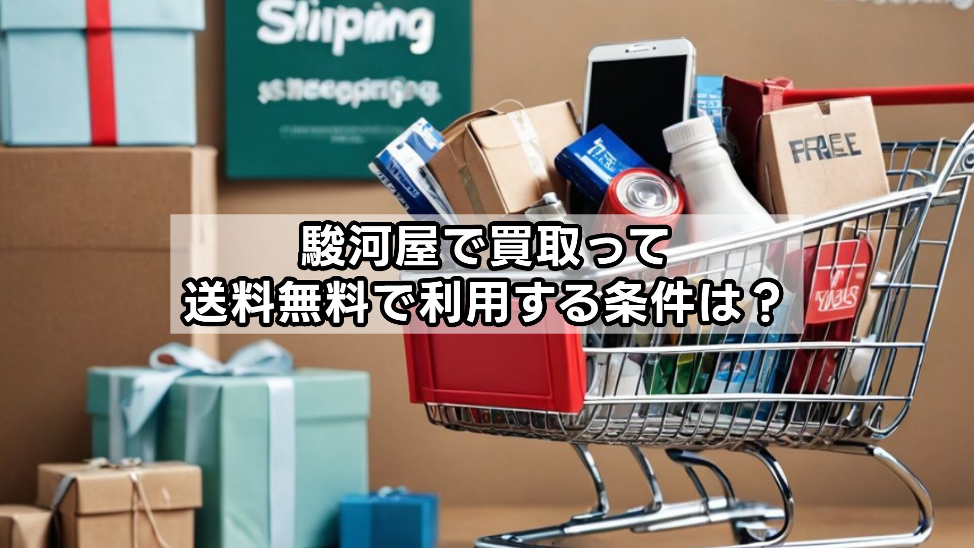 駿河屋で買取って送料無料で利用する条件は？