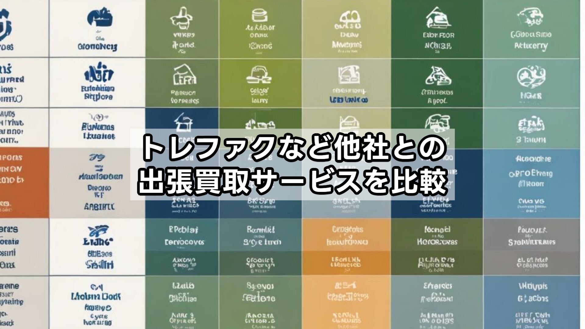 トレファクなど他社との出張買取サービスを比較