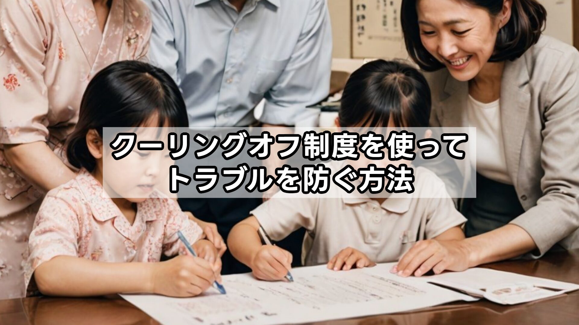 クーリングオフ制度を使ってトラブルを防ぐ方法