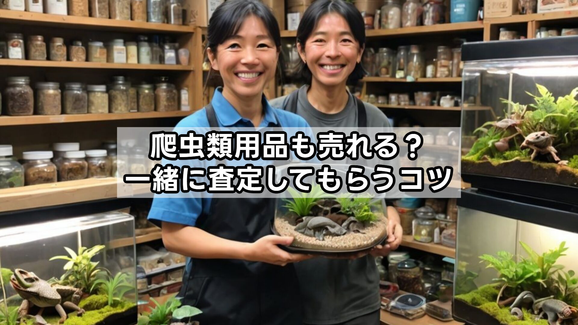 爬虫類用品も売れる？一緒に査定してもらうコツ