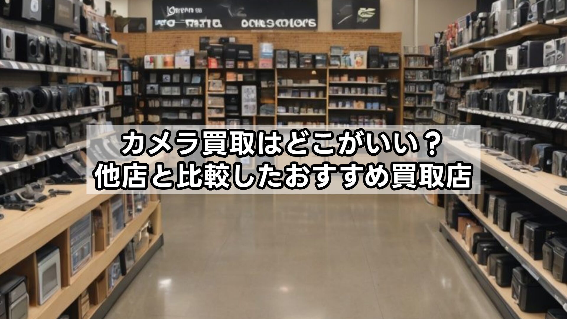 カメラ買取はどこがいい？他店と比較したおすすめ買取店