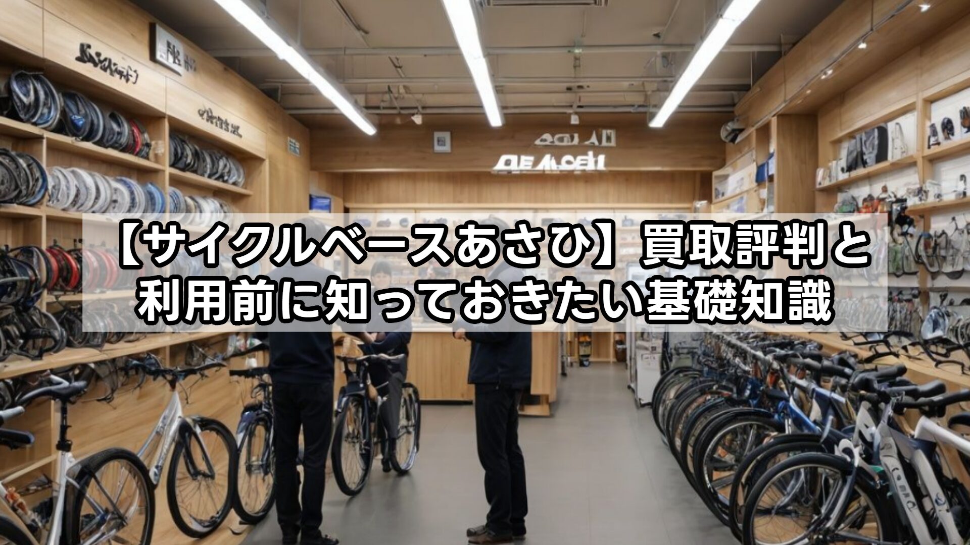 【サイクルベースあさひ】買取評判と利用前に知っておきたい基礎知識