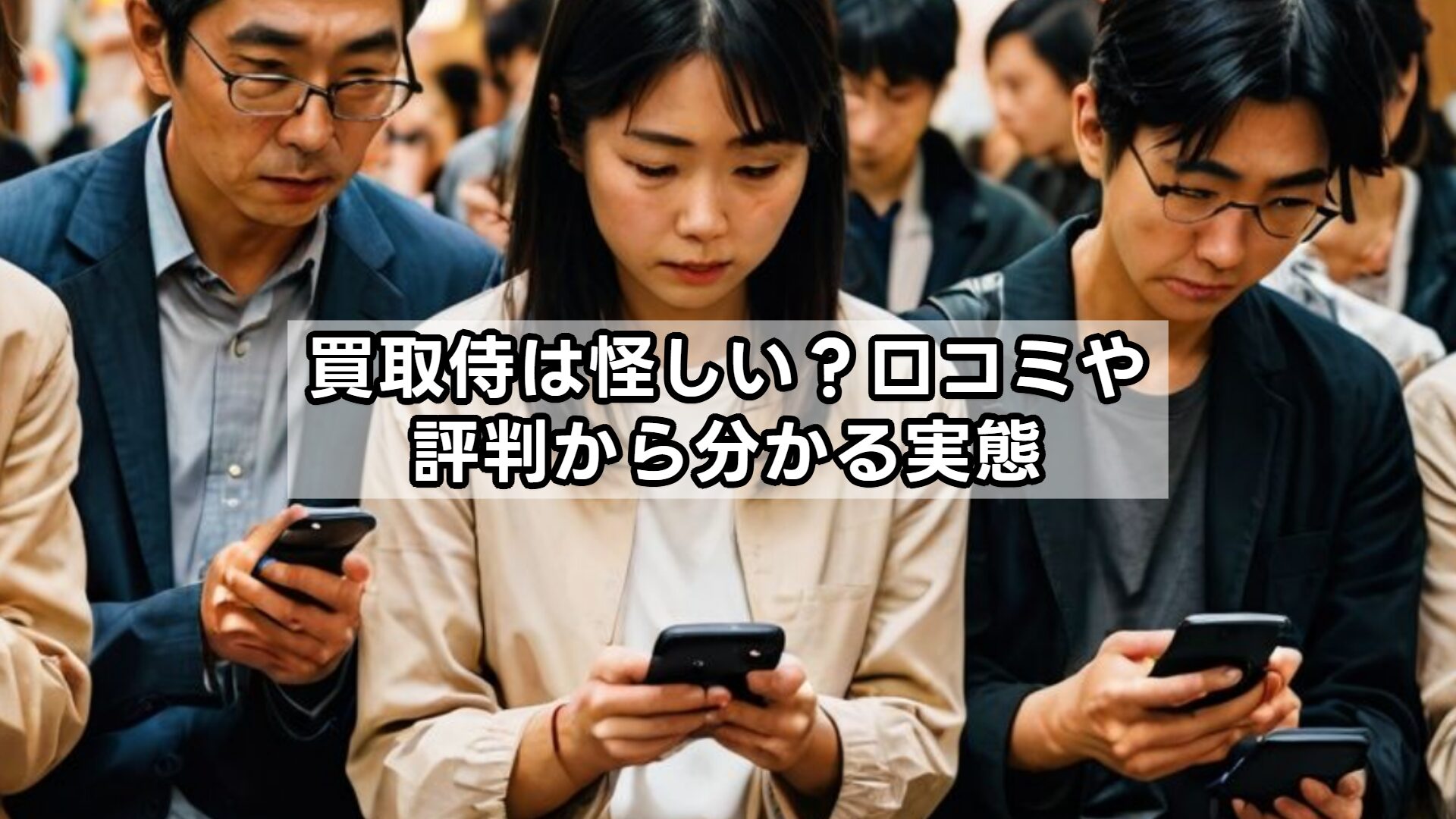 買取侍は怪しい?口コミや評判から分かる実態