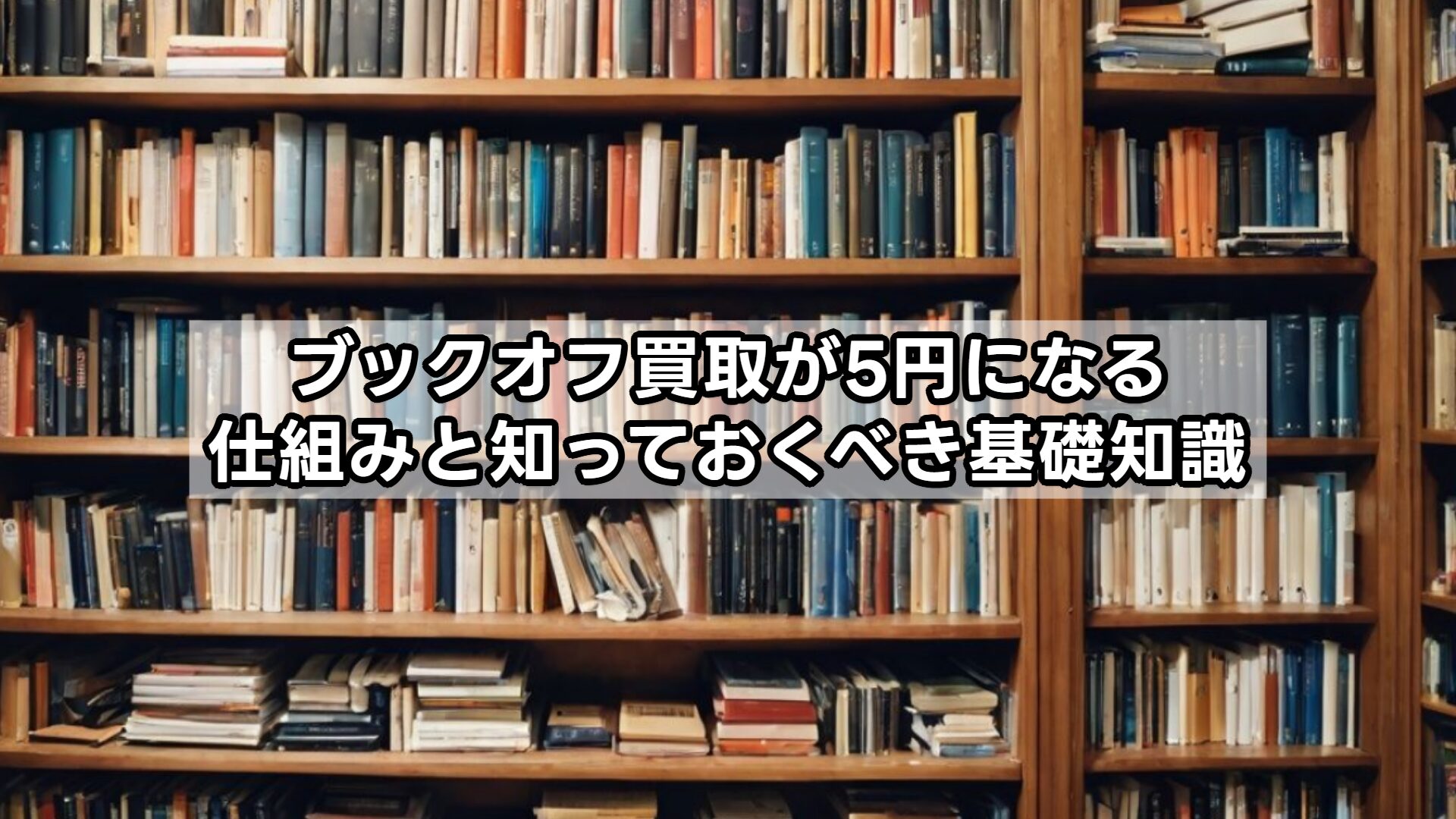 ブックオフ買取が5円になる仕組みと知っておくべき基礎知識