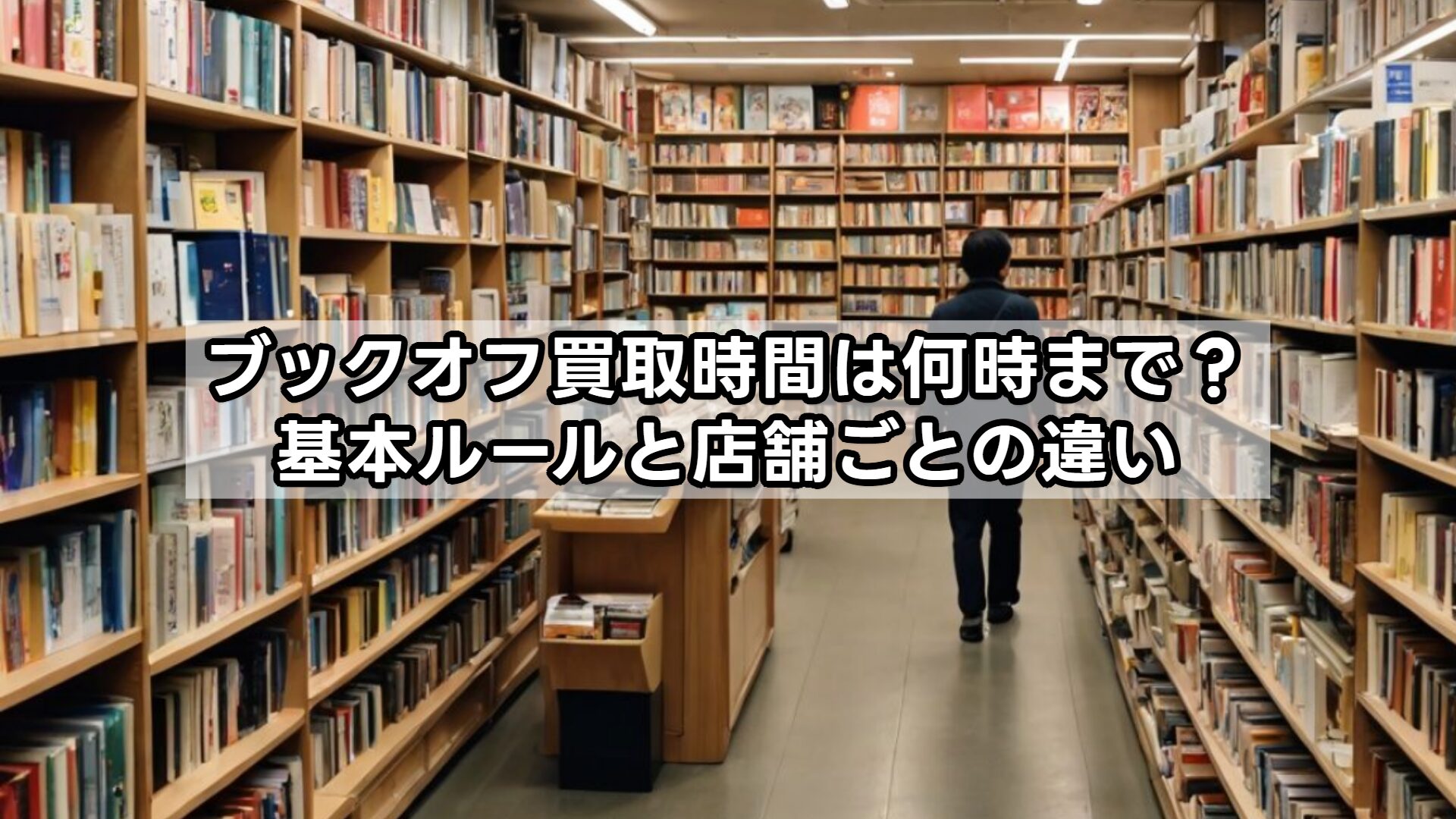 ブックオフ買取時間は何時まで？基本ルールと店舗ごとの違い