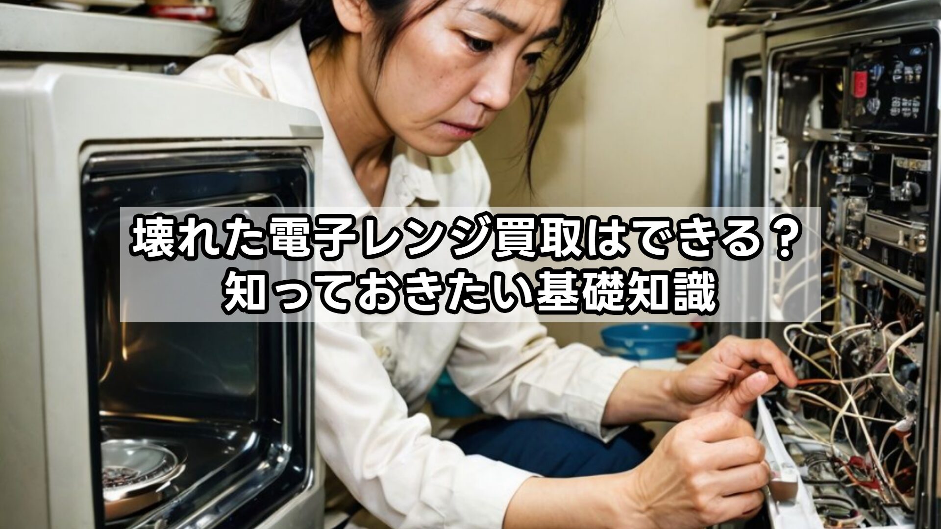 壊れた電子レンジ買取はできる?知っておきたい基礎知識