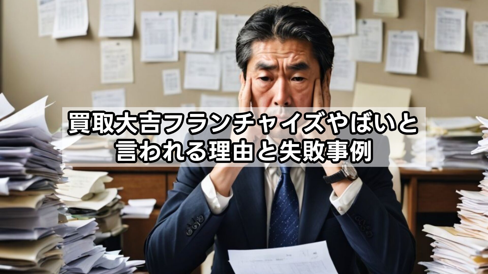 買取大吉フランチャイズやばいと言われる理由と失敗事例