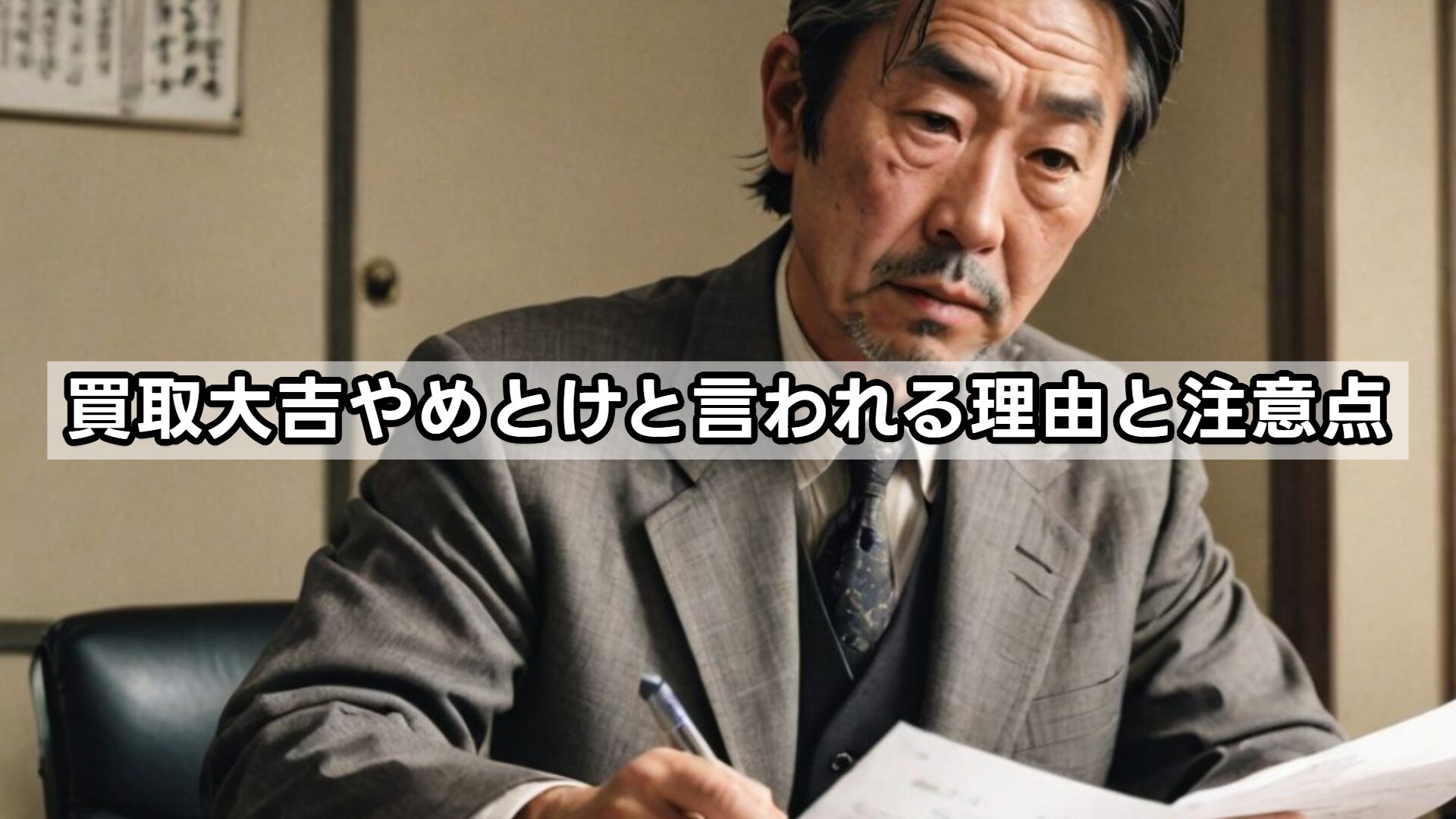 買取大吉やめとけと言われる理由と注意点