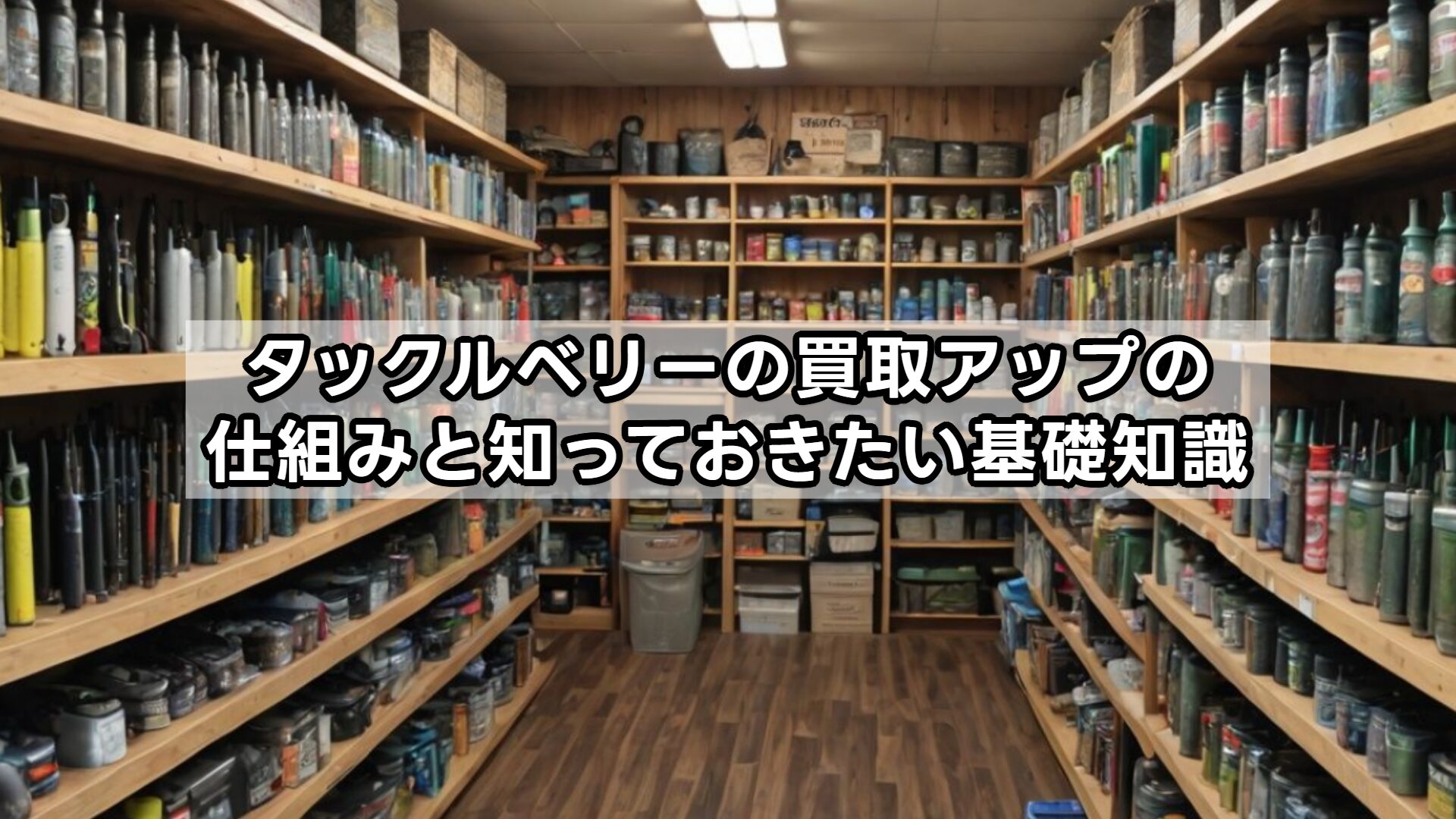 タックルベリーの買取アップの仕組みと知っておきたい基礎知識