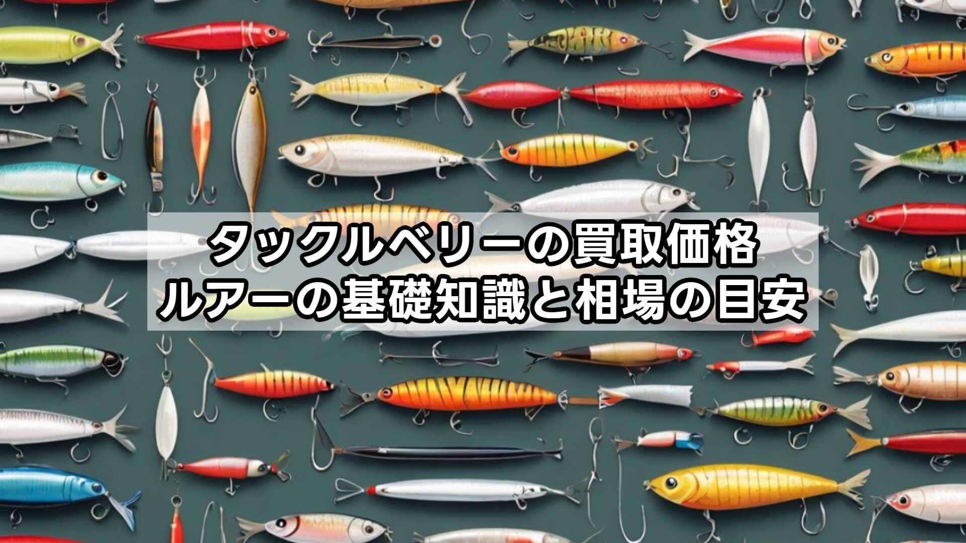 タックルベリーの買取価格、ルアーの基礎知識と相場の目安