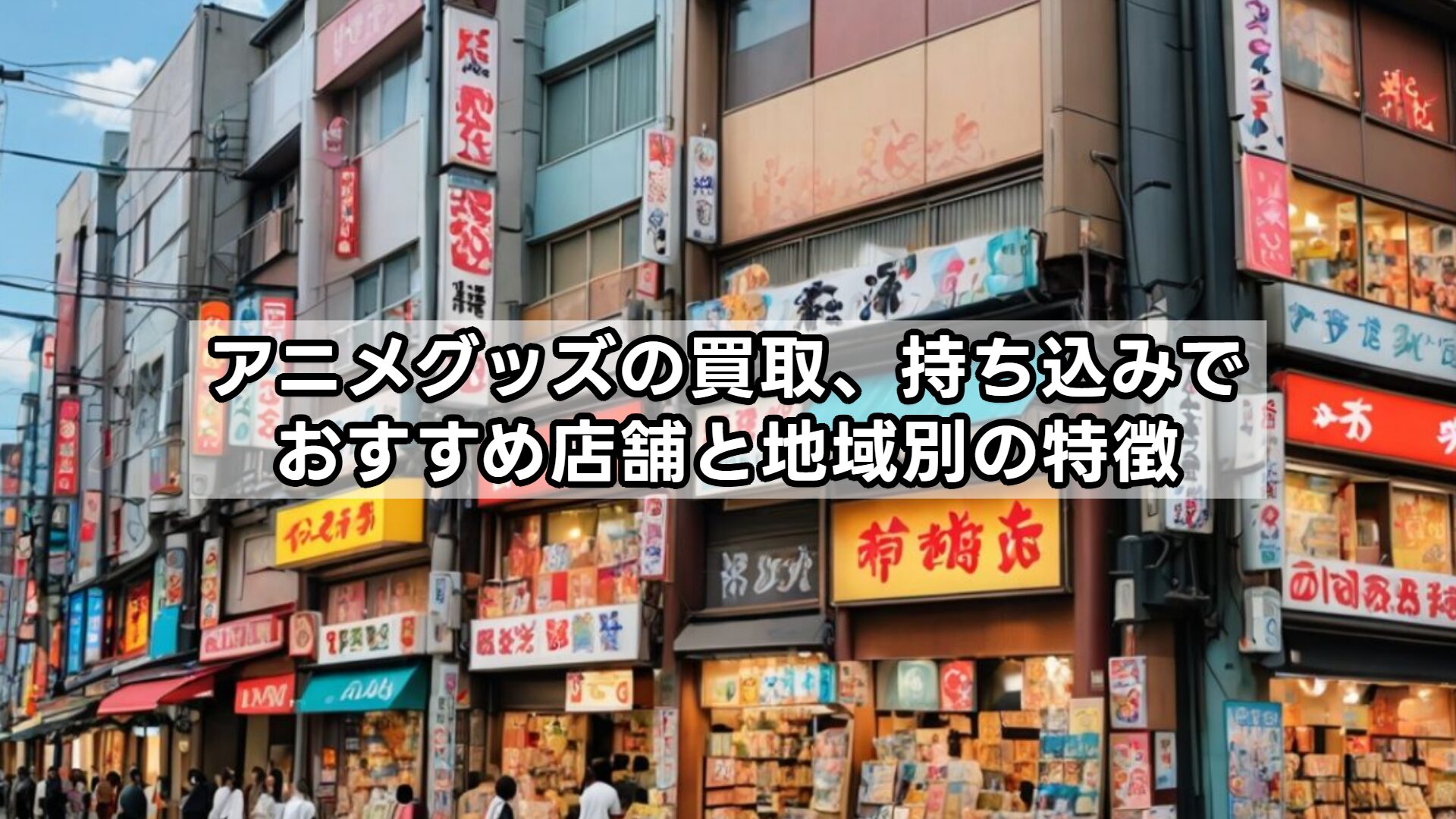アニメグッズの買取、持ち込みでおすすめ店舗と地域別の特徴