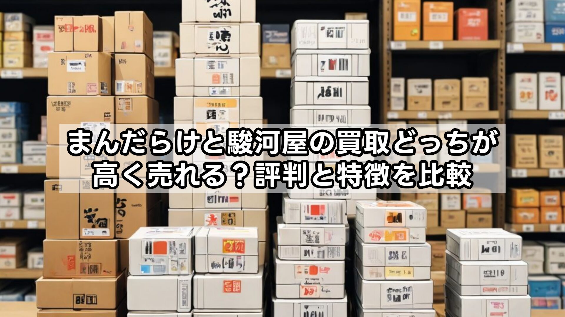 まんだらけと駿河屋の買取どっちが高く売れる？評判と特徴を比較