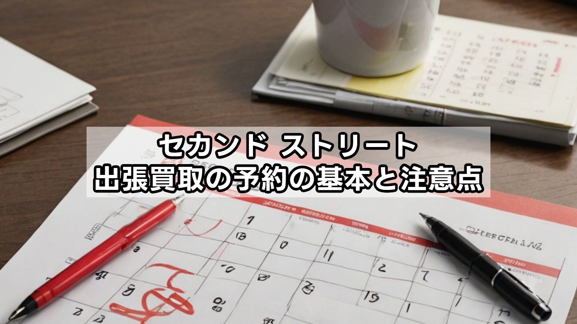 セカンド ストリート出張買取の予約の基本と注意点