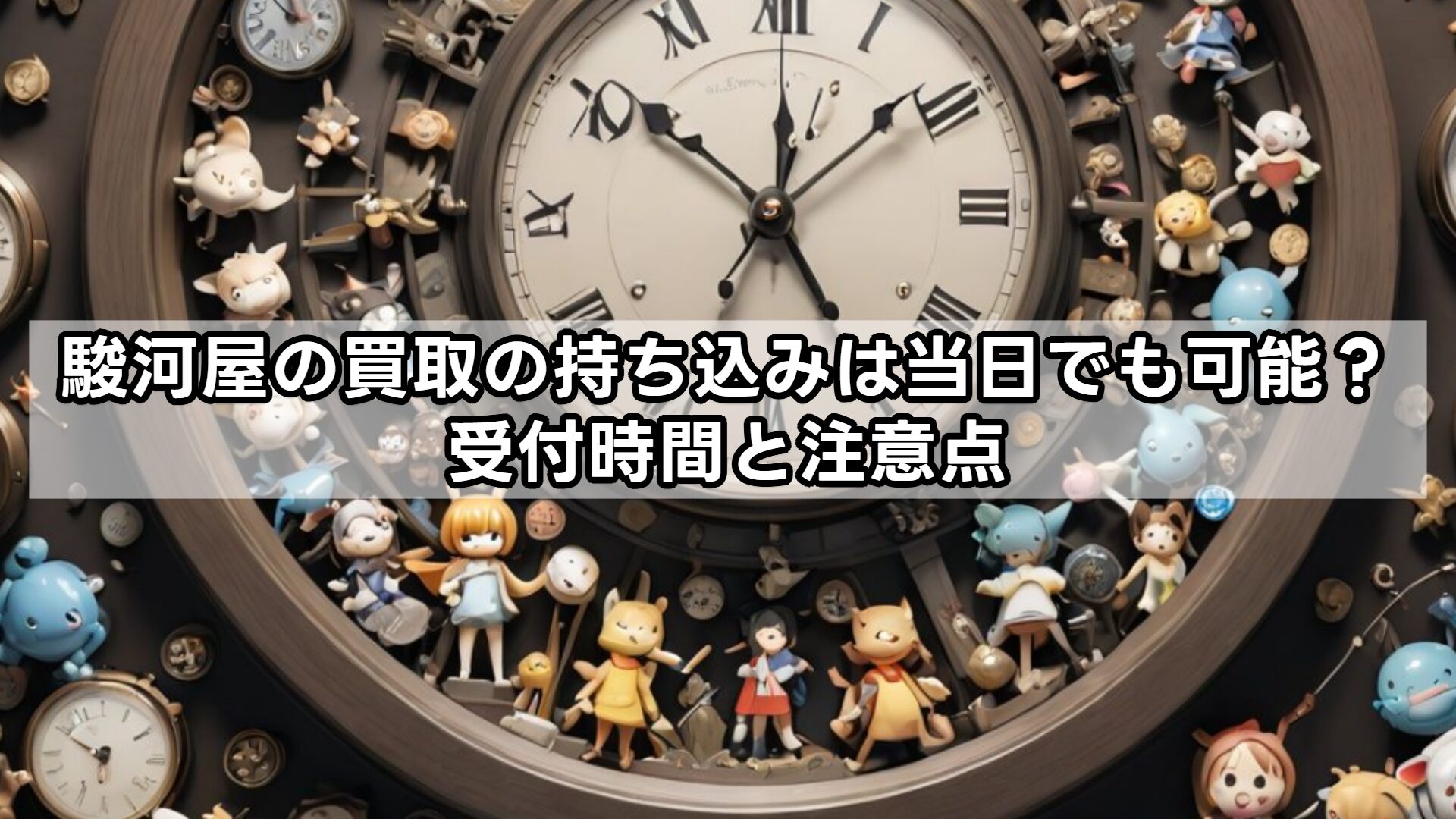 駿河屋の買取の持ち込みは当日でも可能？受付時間と注意点