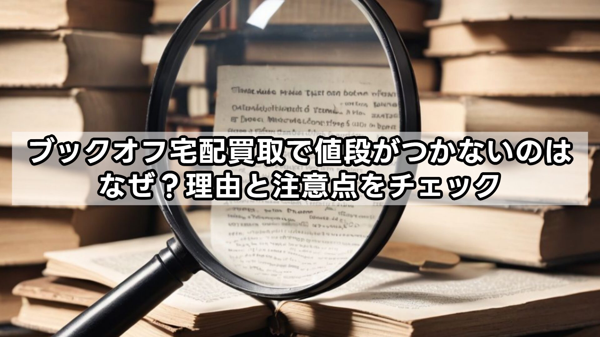 ブックオフ宅配買取で値段がつかないのはなぜ?理由と注意点をチェック