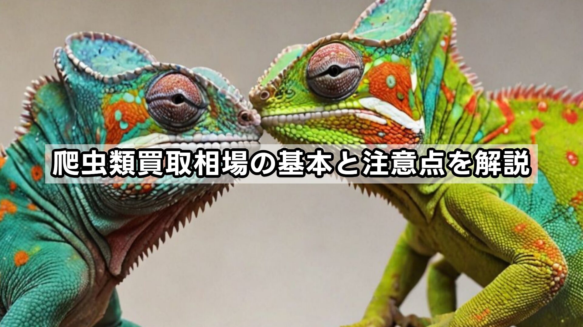 爬虫類買取相場の基本と注意点を解説