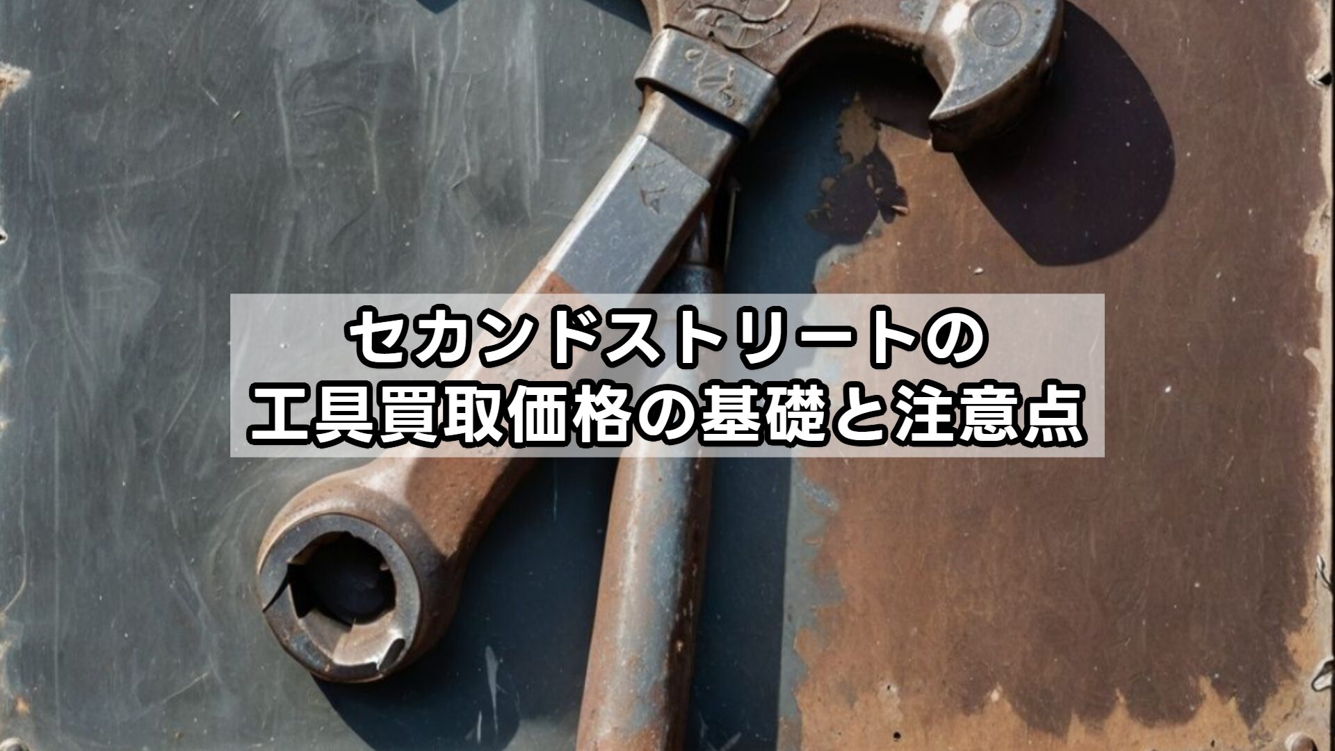 セカンドストリートの工具買取価格の基礎と注意点