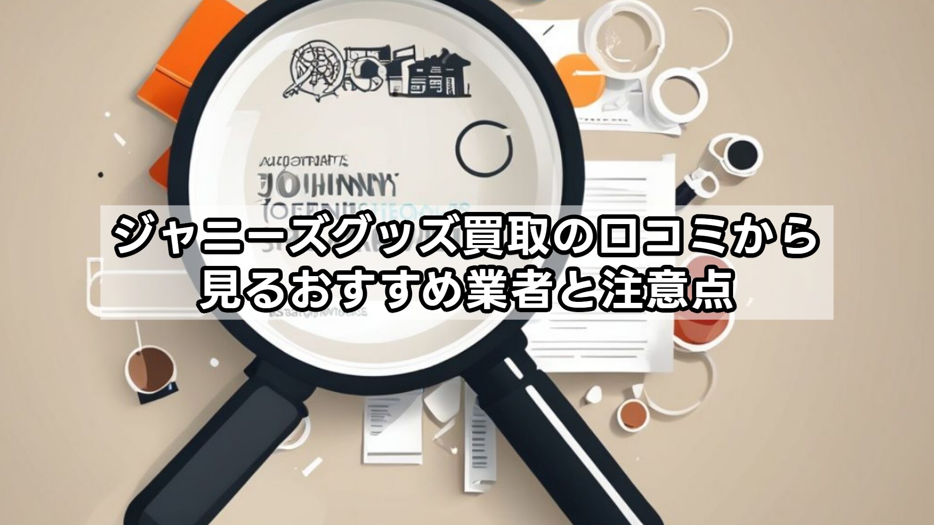 ジャニーズグッズ買取の口コミから見るおすすめ業者と注意点