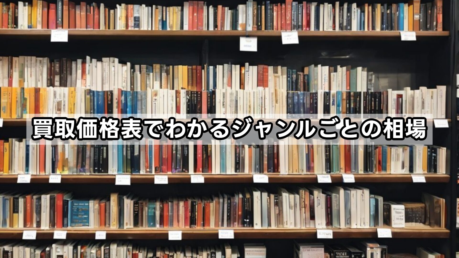 買取価格表でわかるジャンルごとの相場