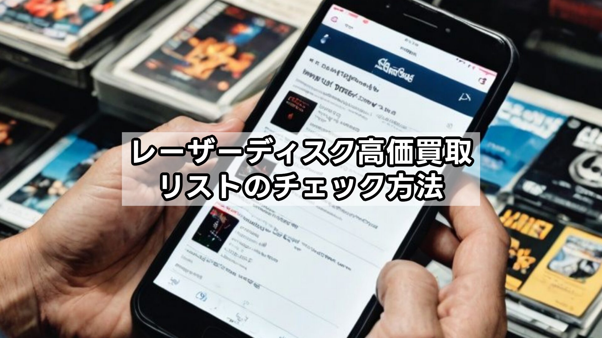 レーザーディスク高価買取リストのチェック方法