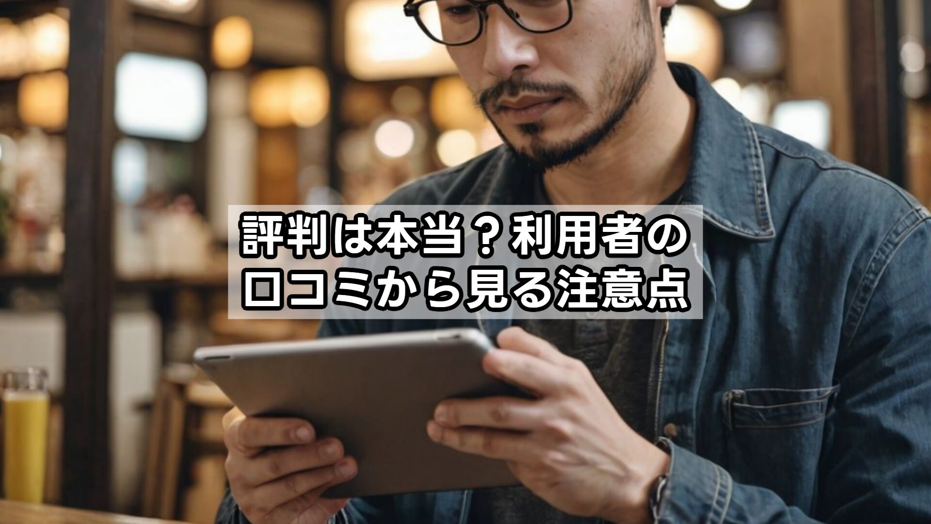 評判は本当?利用者の口コミから見る注意点