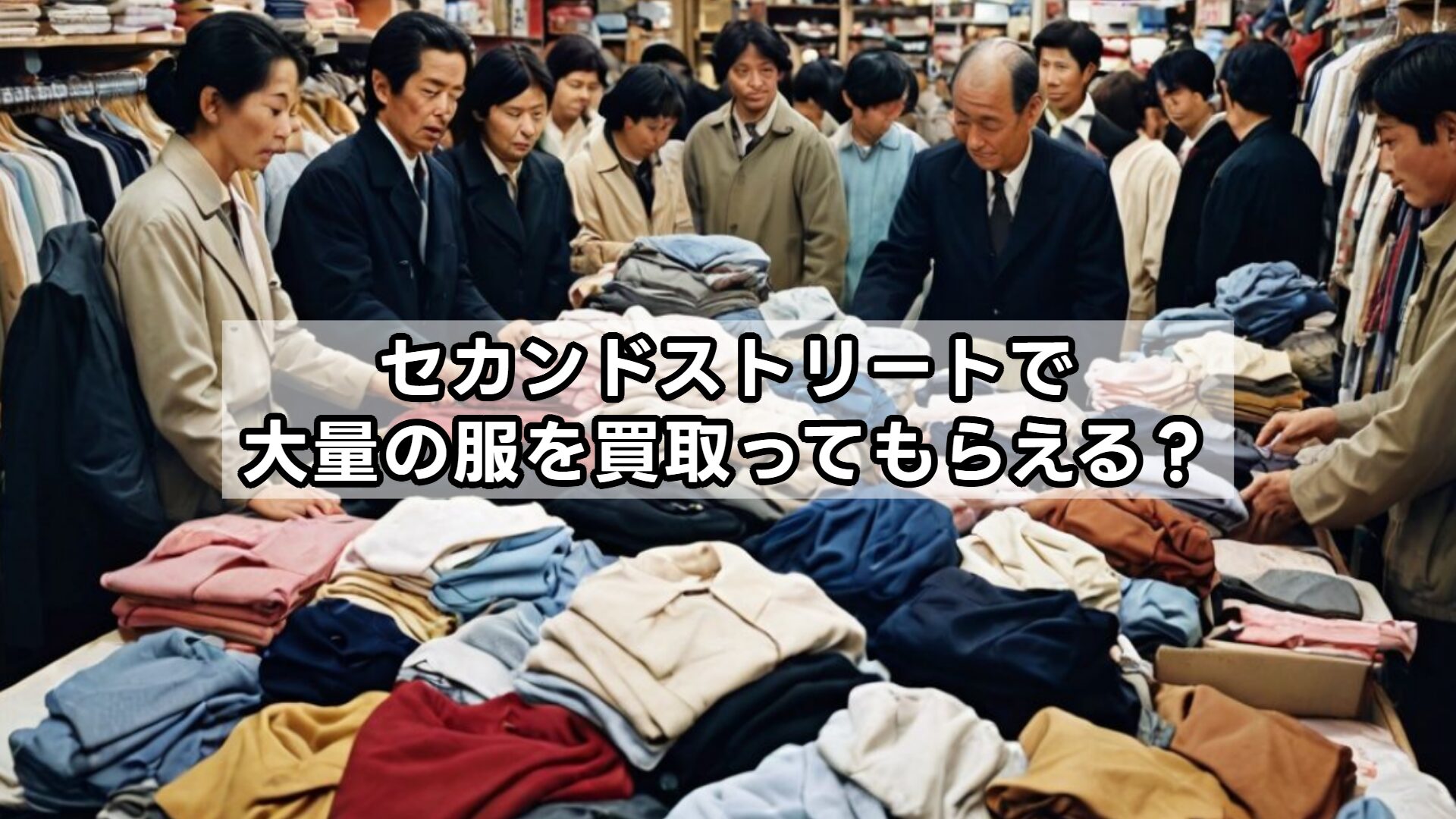 セカンドストリートで大量の服を買取ってもらえる？