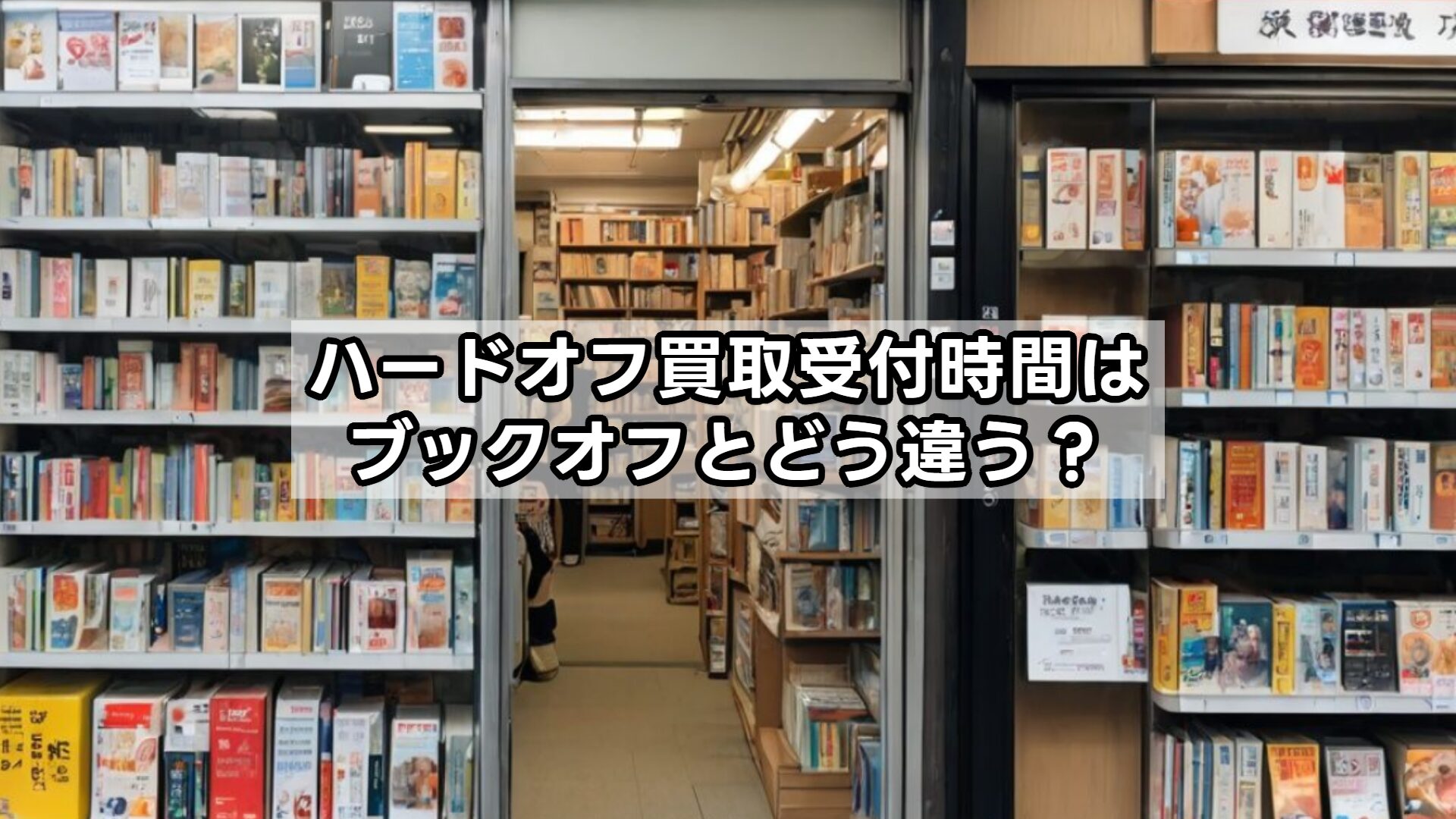 ハードオフ買取受付時間はブックオフとどう違う？