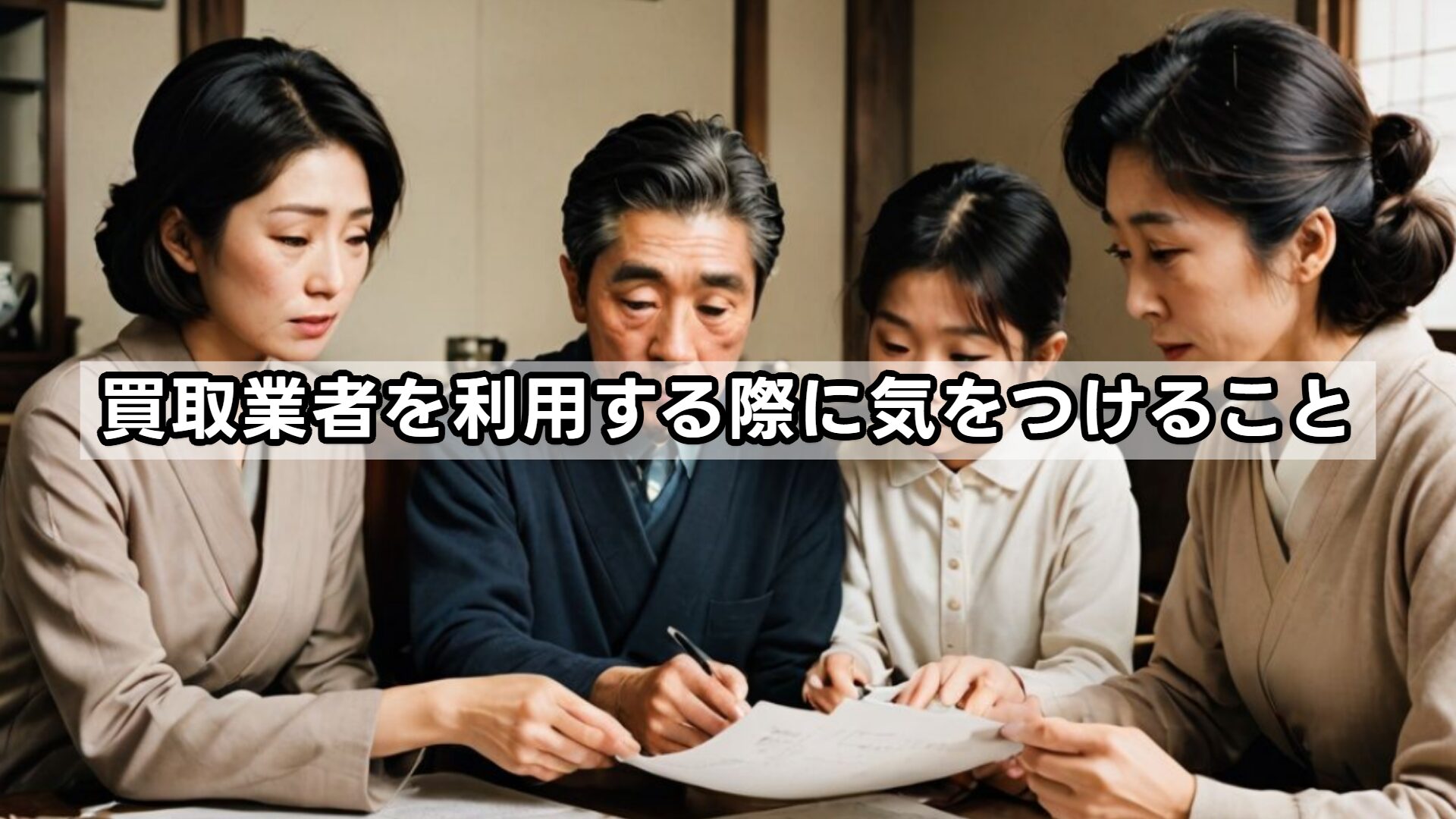 買取業者を利用する際に気をつけること