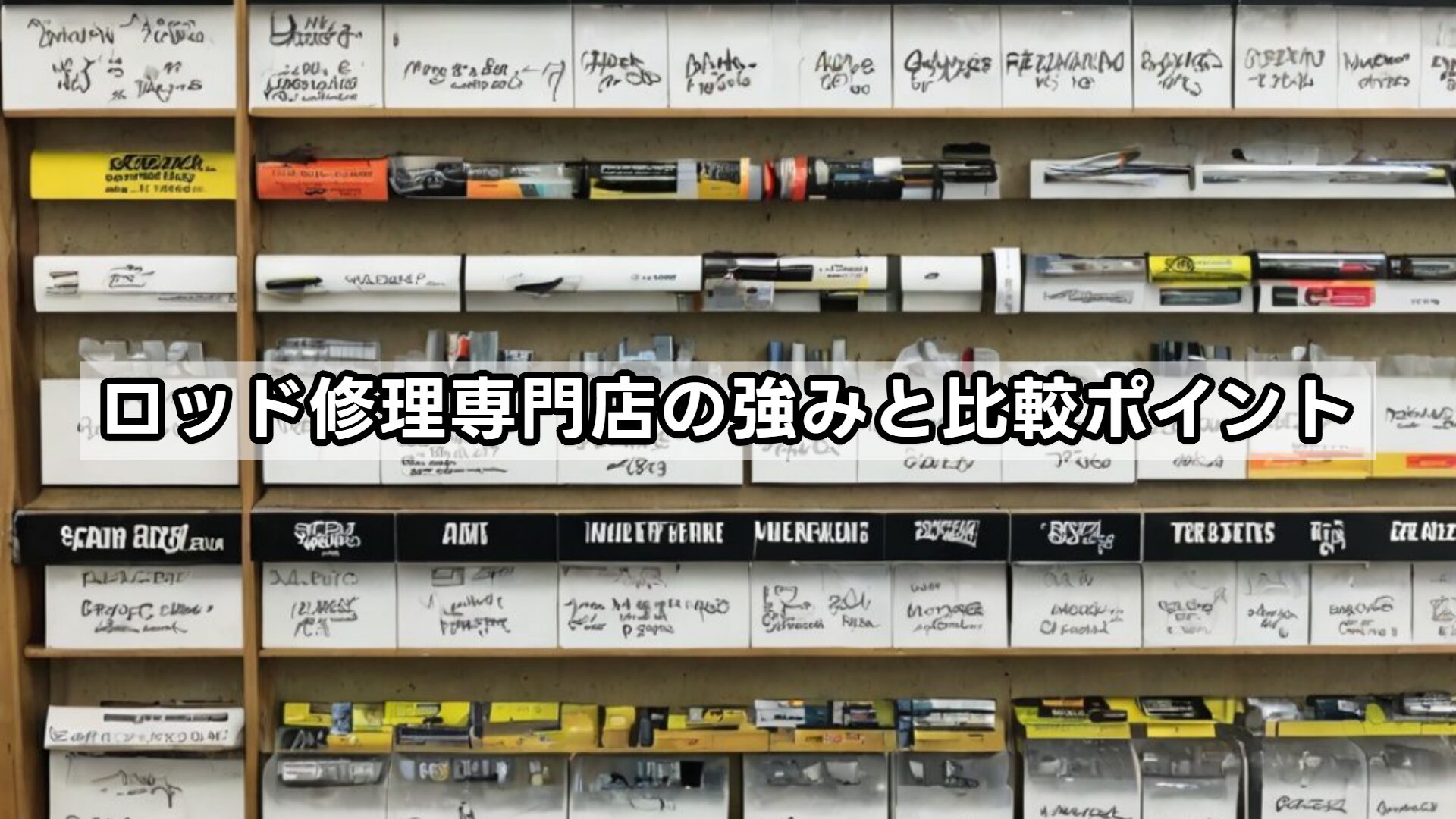 ロッド修理専門店の強みと比較ポイント