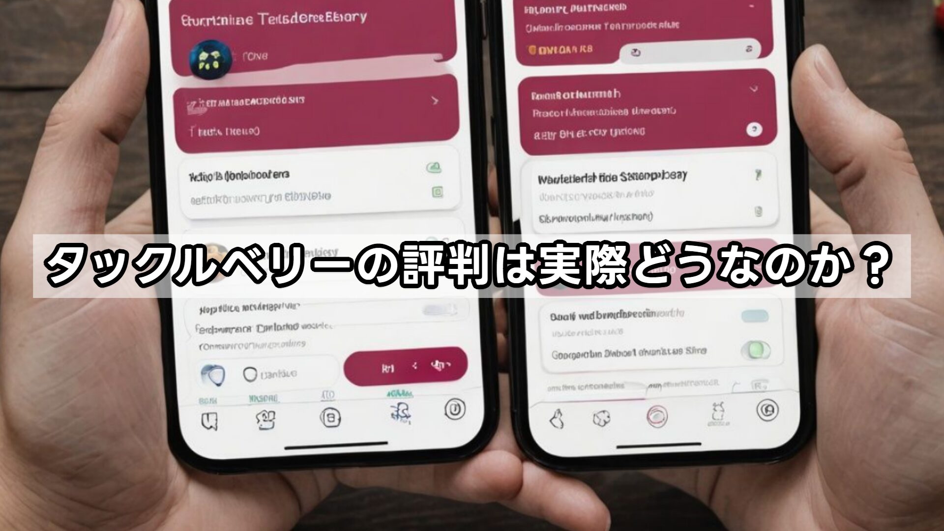 タックルベリーの評判は実際どうなのか?