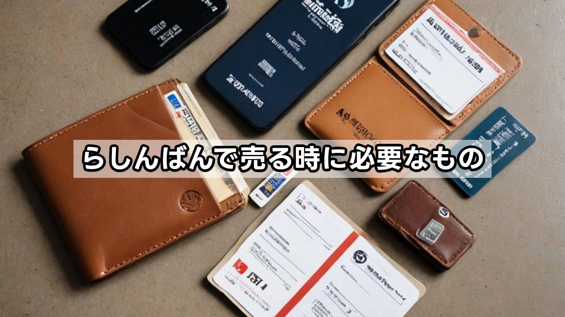 らしんばんで売る時に必要なもの