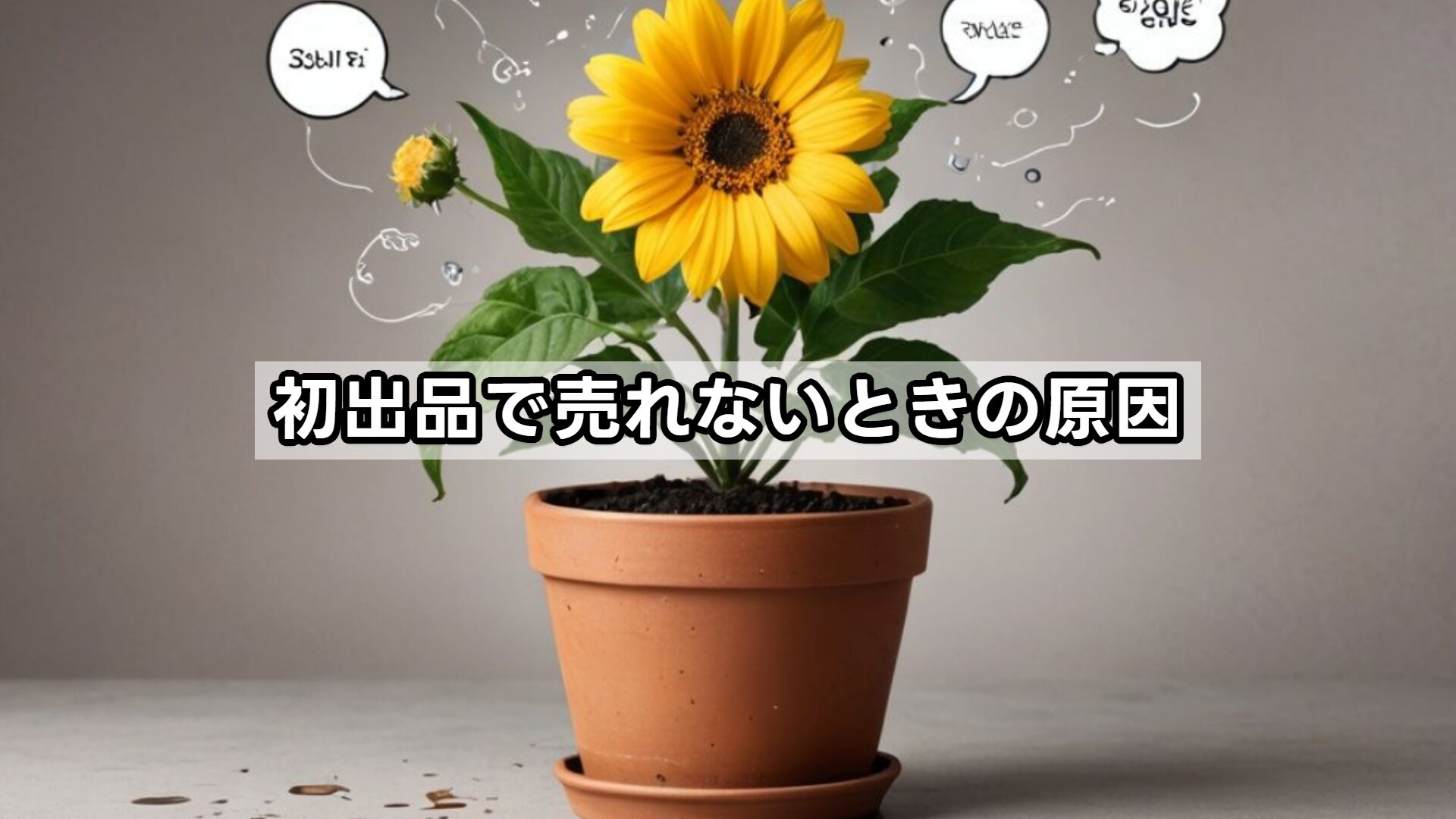 初出品で売れないときの原因