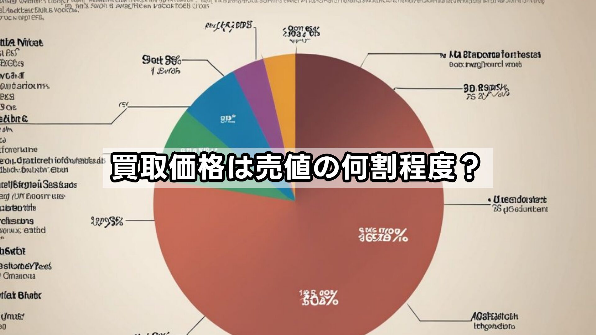 買取価格は売値の何割程度？