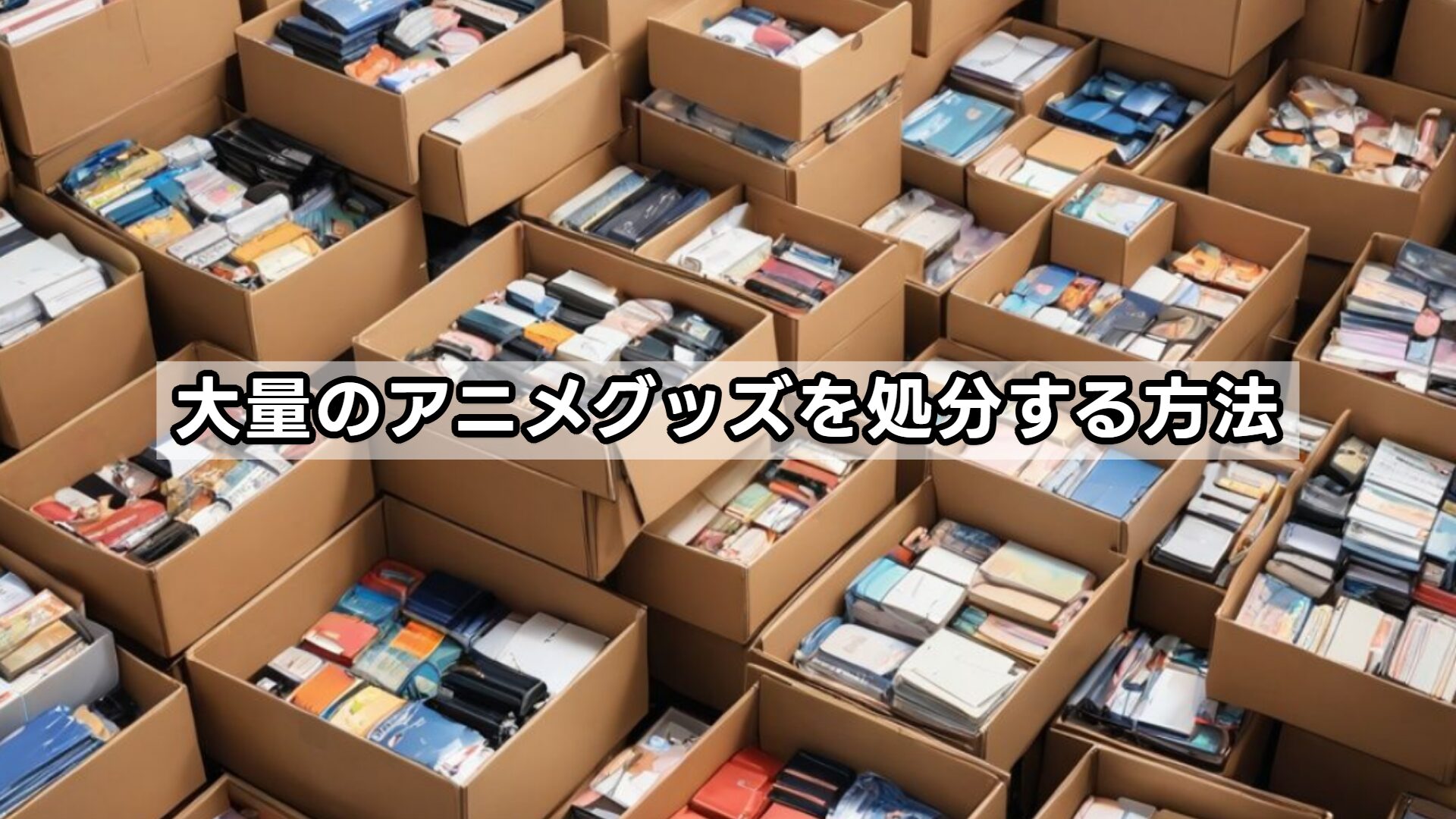 大量のアニメグッズを処分する方法