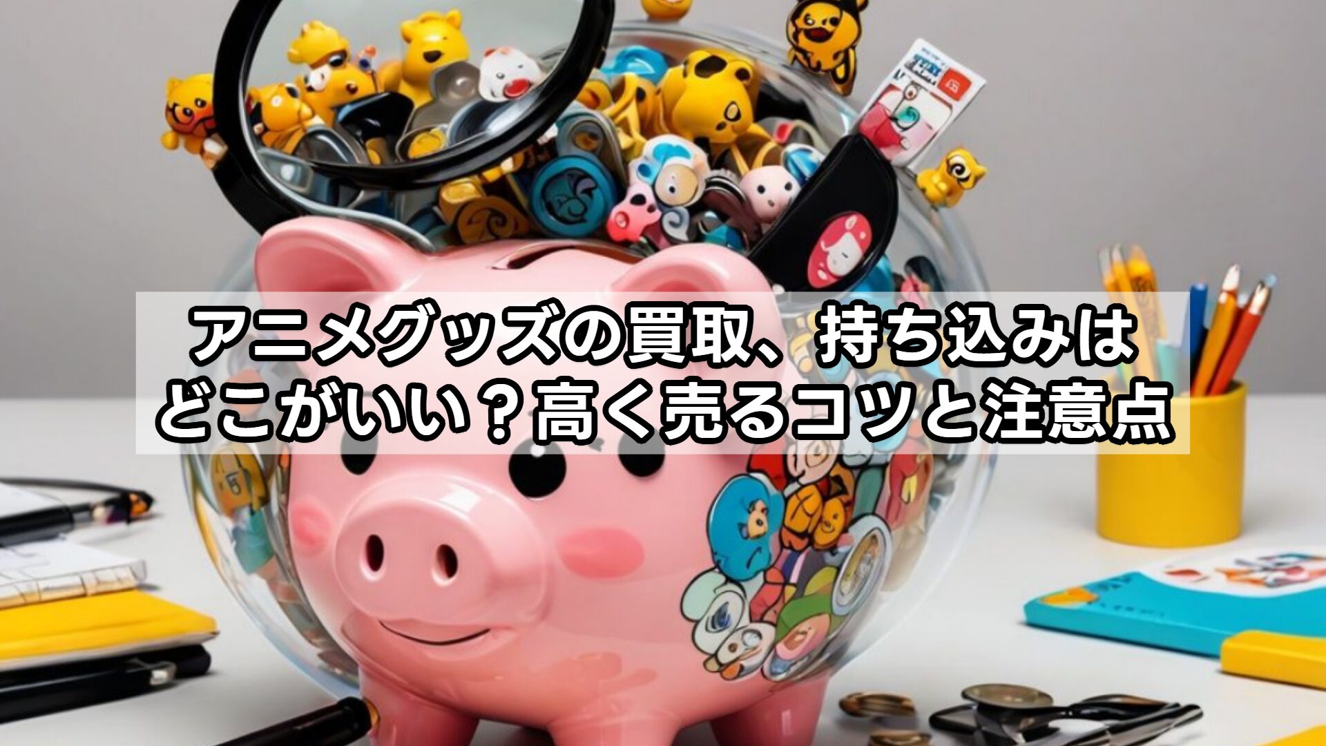 アニメグッズの買取、持ち込みはどこがいい？高く売るコツと注意点